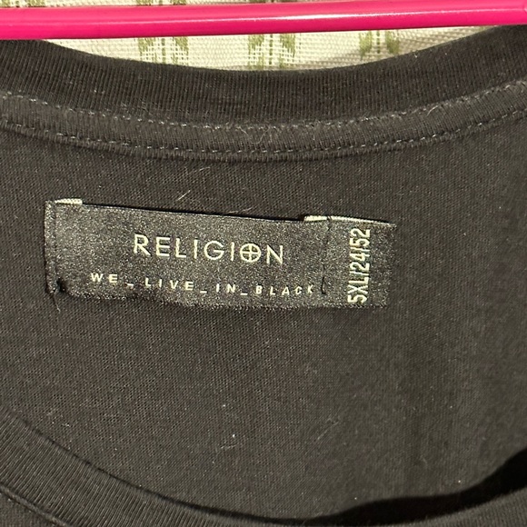 Religion Skeleton Black T Shirt Dress - Picture 3 of 4